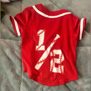 Red Kids Baseball Graphic Tee